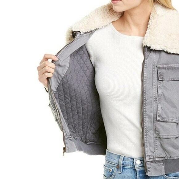 Young Fabulous & Broke Earhart Jacket Grey Size S NWT - Picture 4 of 11